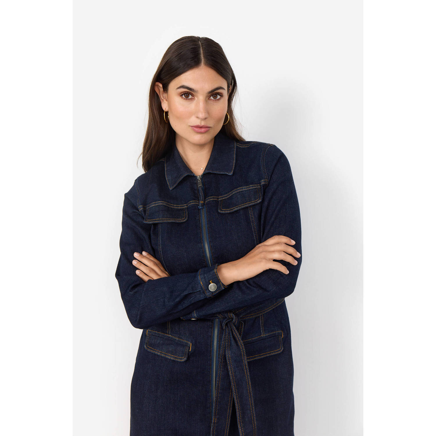 Soyaconcept spijkerjurk dark blue denim