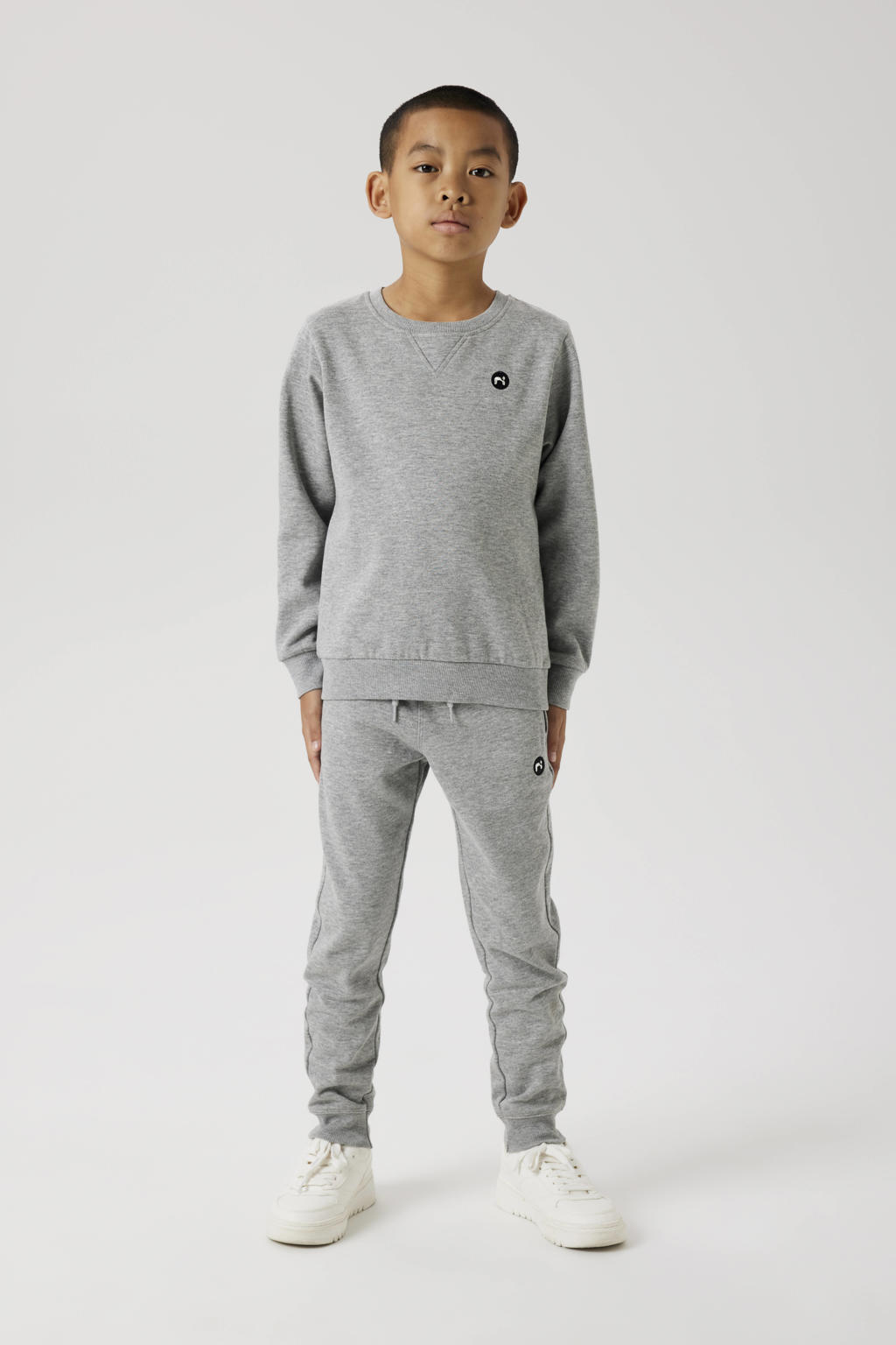 NAME IT KIDS sweater grijs melange
