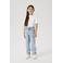 NAME IT KIDS straight jeans regular waist light blue bleached