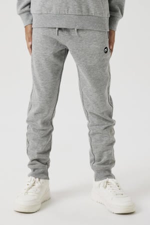 joggingbroek grijs melange