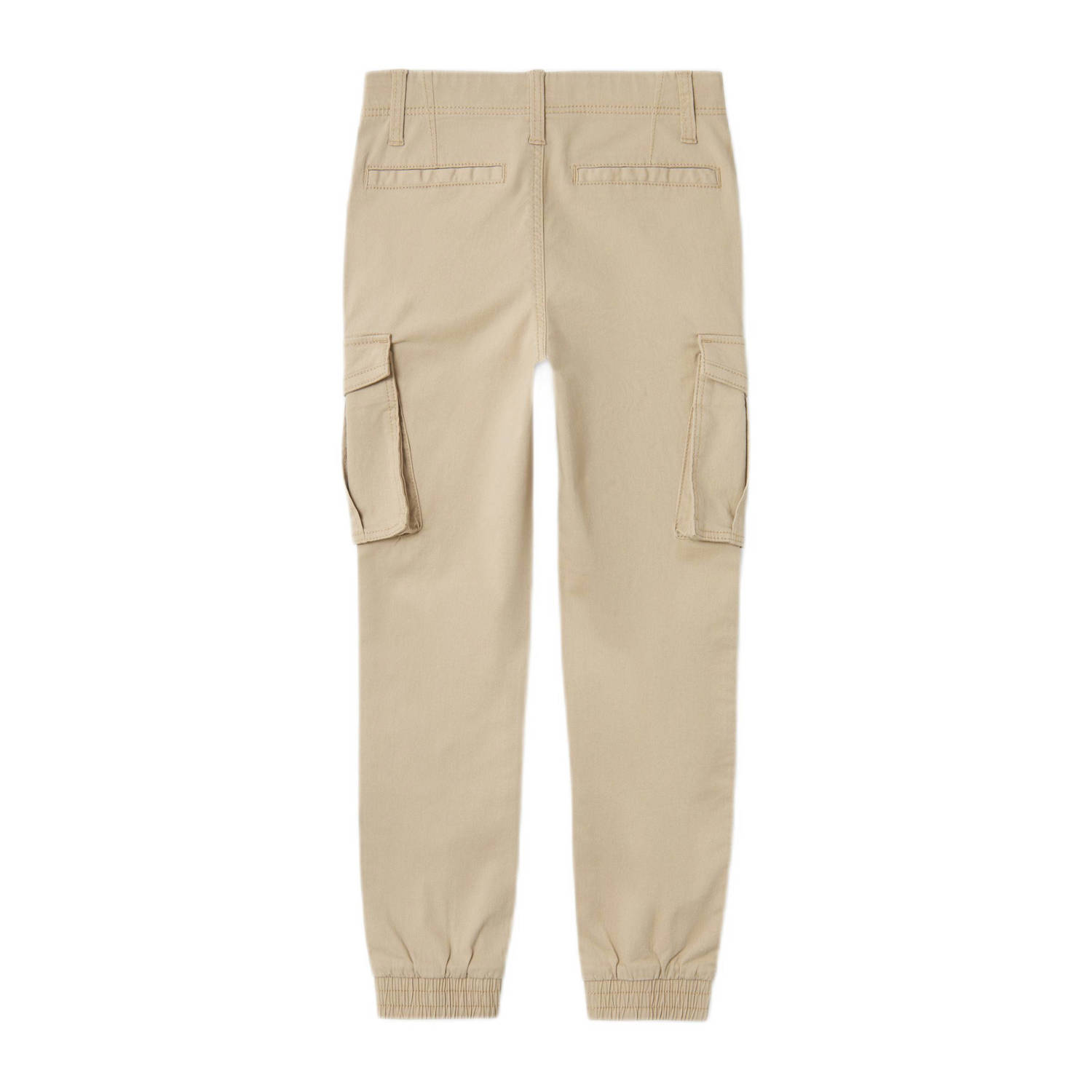 NAME IT KIDS regular fit cargo broek beige