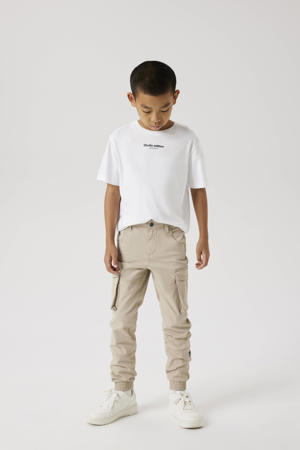regular fit cargobroek  beige