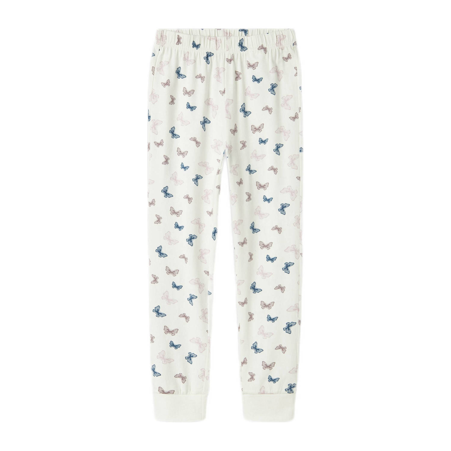 NAME IT KIDS pyjama met vlinderdessin ecru blauw zand