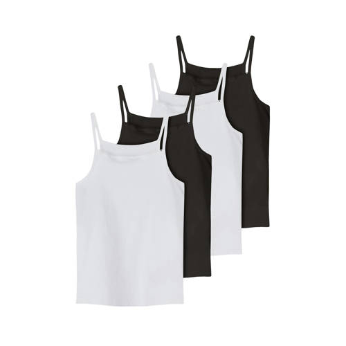 NAME IT KIDS hemd - set van 4 zwart/wit afbeelding