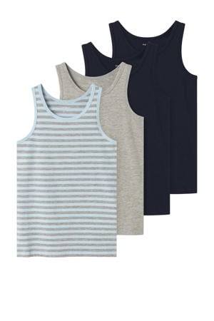 hemd - turquoise/grijs/donkerblauw (set van 4)
