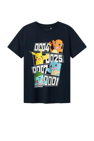Pokemon T-shirt donkerblauw