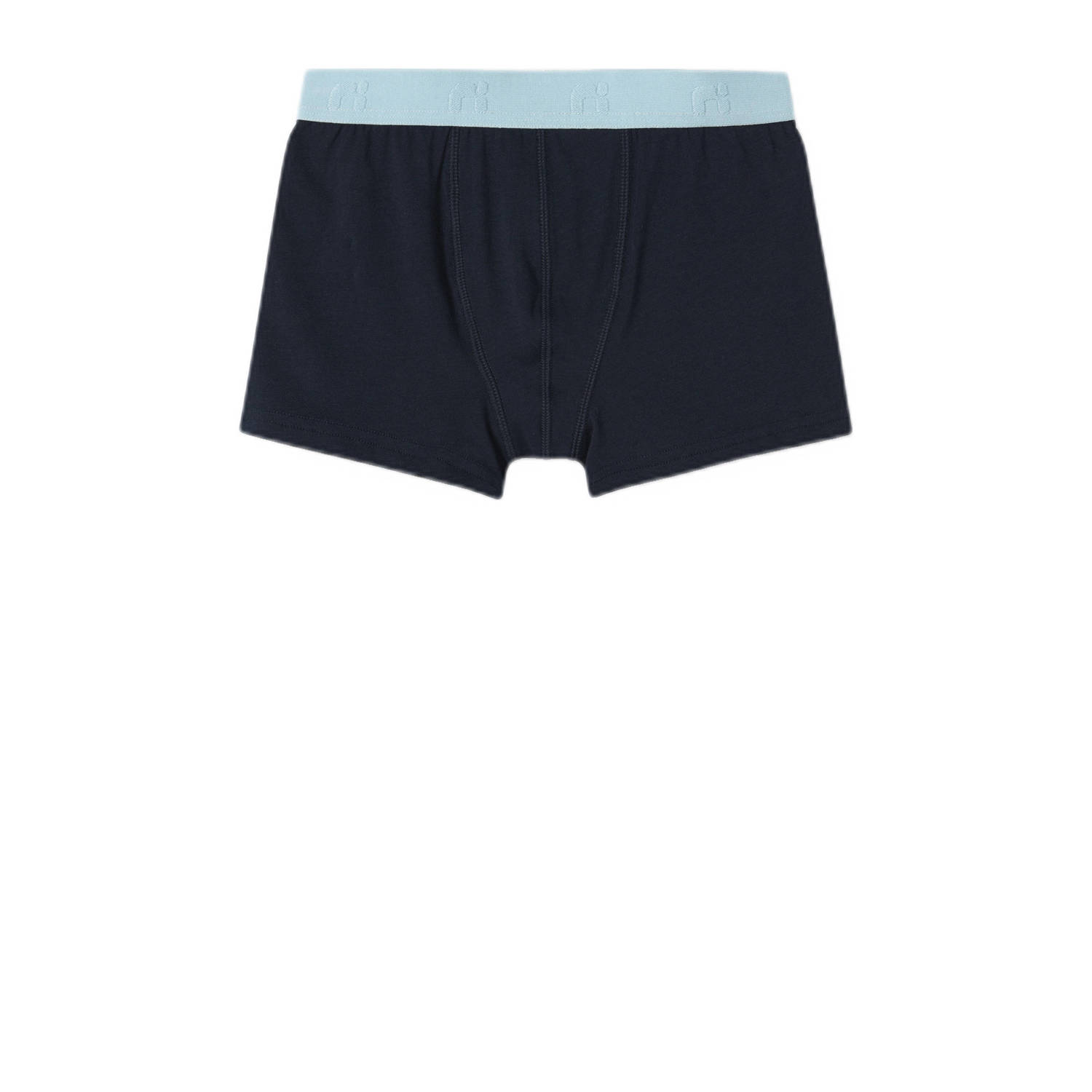 NAME IT KIDS boxershort set van 5 turquoise grijs donkerblauw