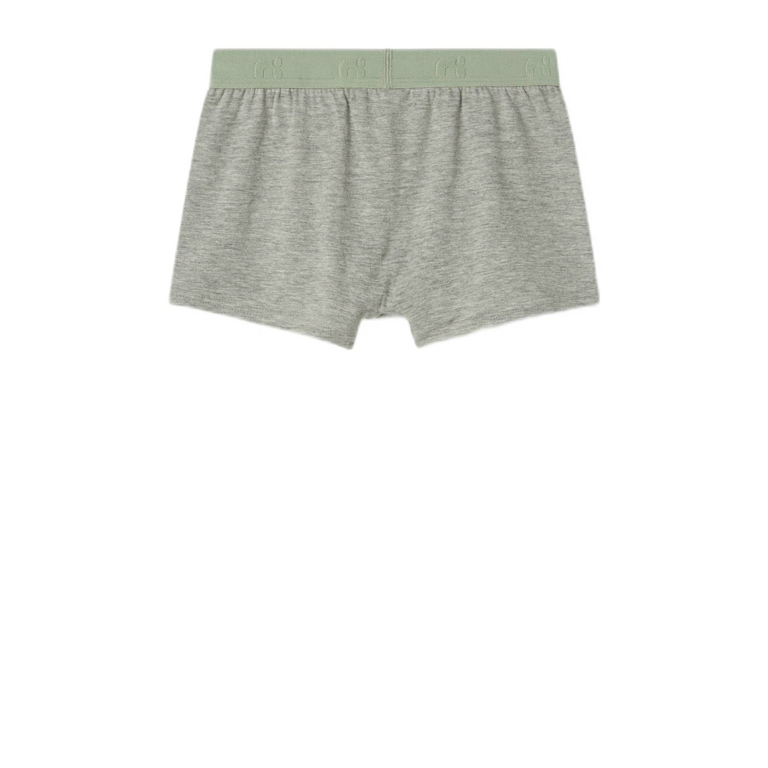 NAME IT KIDS boxershort set van 5 turquoise grijs donkerblauw