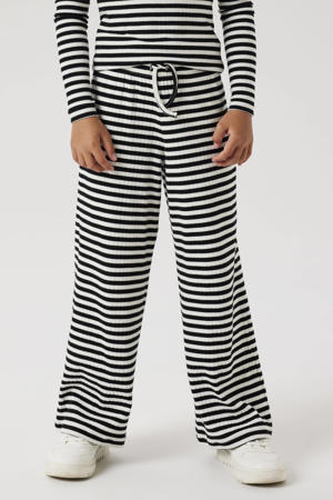 straight casual broek zwart