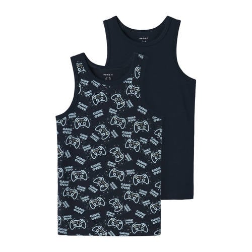 NAME IT KIDS hemd Game - set van 2 donkerblauw afbeelding