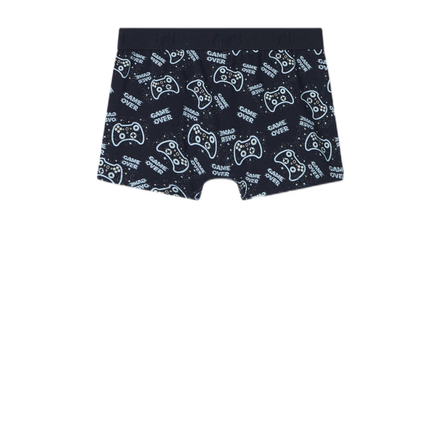 NAME IT KIDS boxershort Game set van 3 donkerblauw