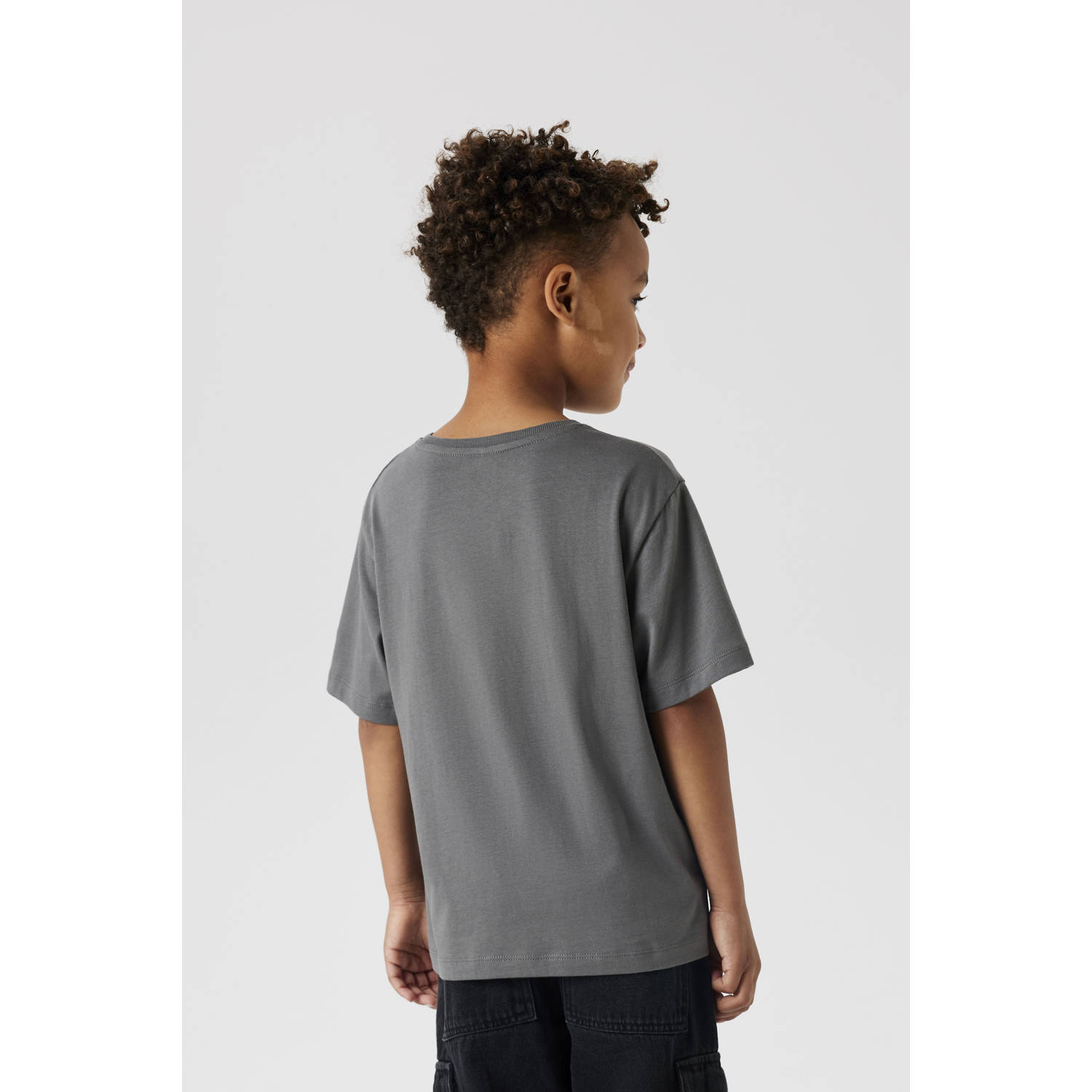 NAME IT KIDS T-shirt donkergrijs