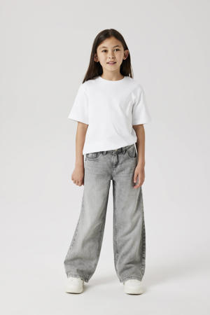 wide leg jeans light grey denim