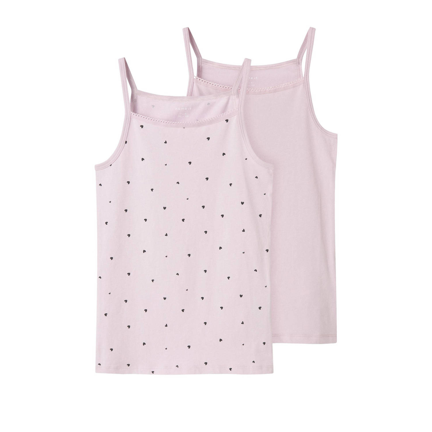 NAME IT KIDS singlet set van 2 roze