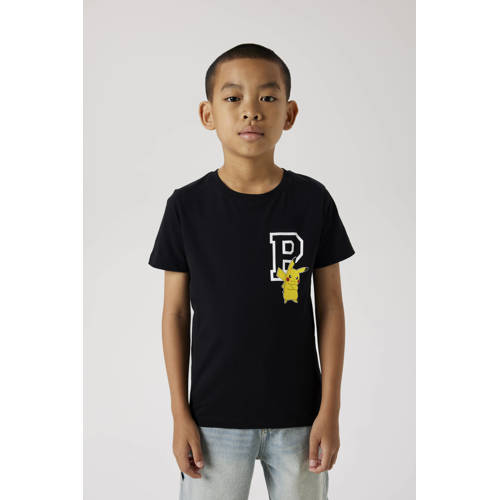 NAME IT KIDS Pokemon T-shirt met backprint zwart afbeelding