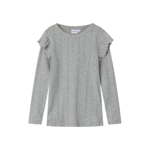 NAME IT MINI longsleeve grijs melange afbeelding
