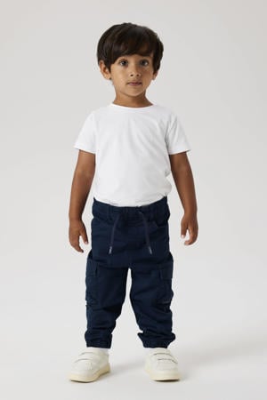regular fit cargobroek donkerblauw