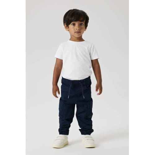 NAME IT MINI regular fit cargo broek donkerblauw afbeelding