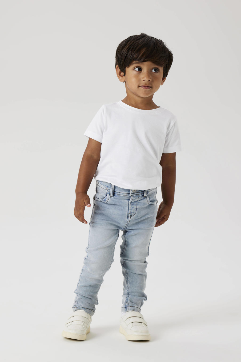 NAME IT MINI slim fit jeans NMMSILAS light blue bleached