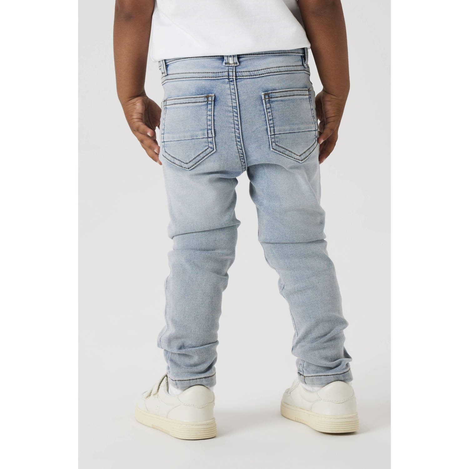 NAME IT MINI slim fit jeans NMMSILAS light blue bleached