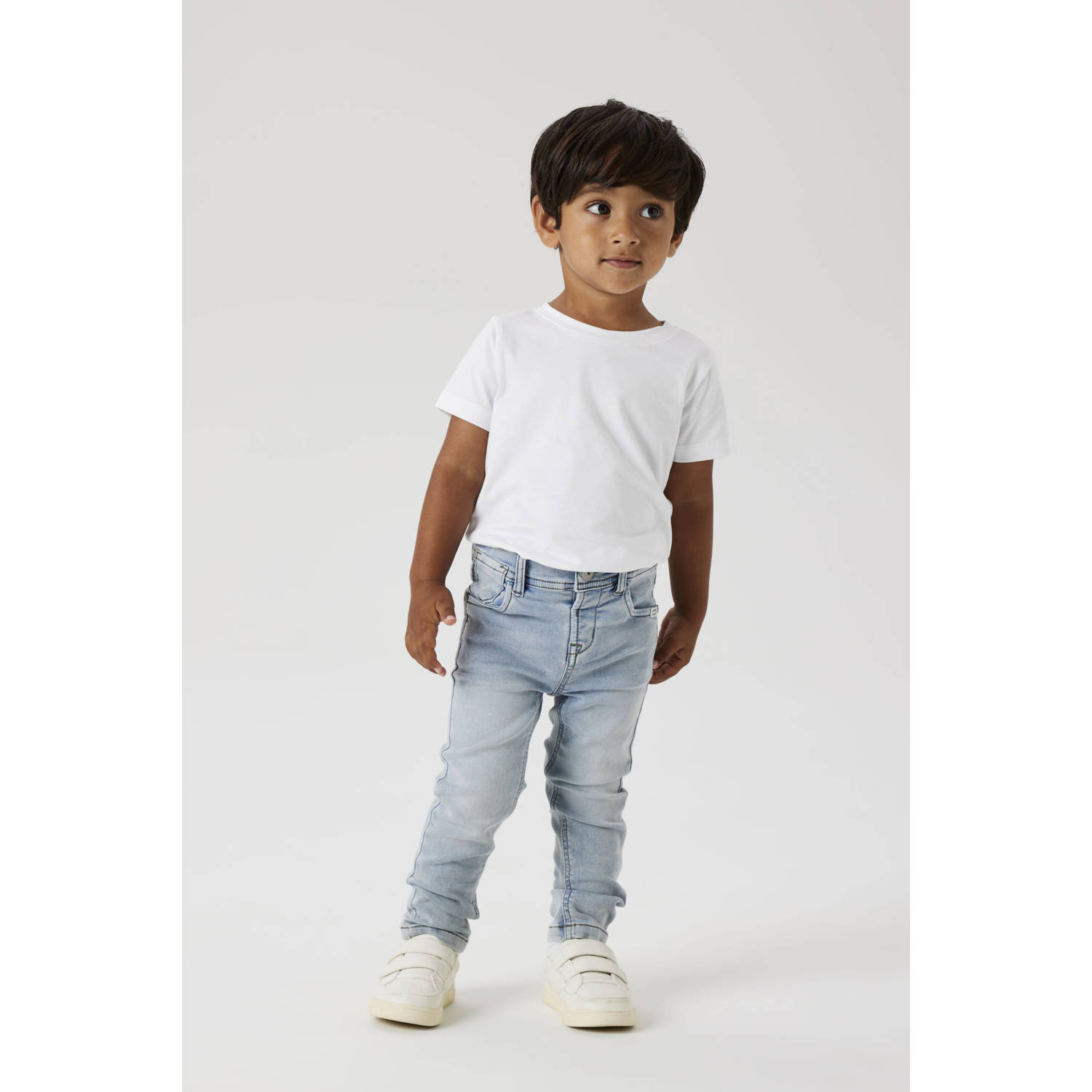 NAME IT MINI slim fit jeans NMMSILAS light blue bleached