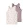 NAME IT MINI hemd met strikjes dessin - roze/mauve (set van 2)