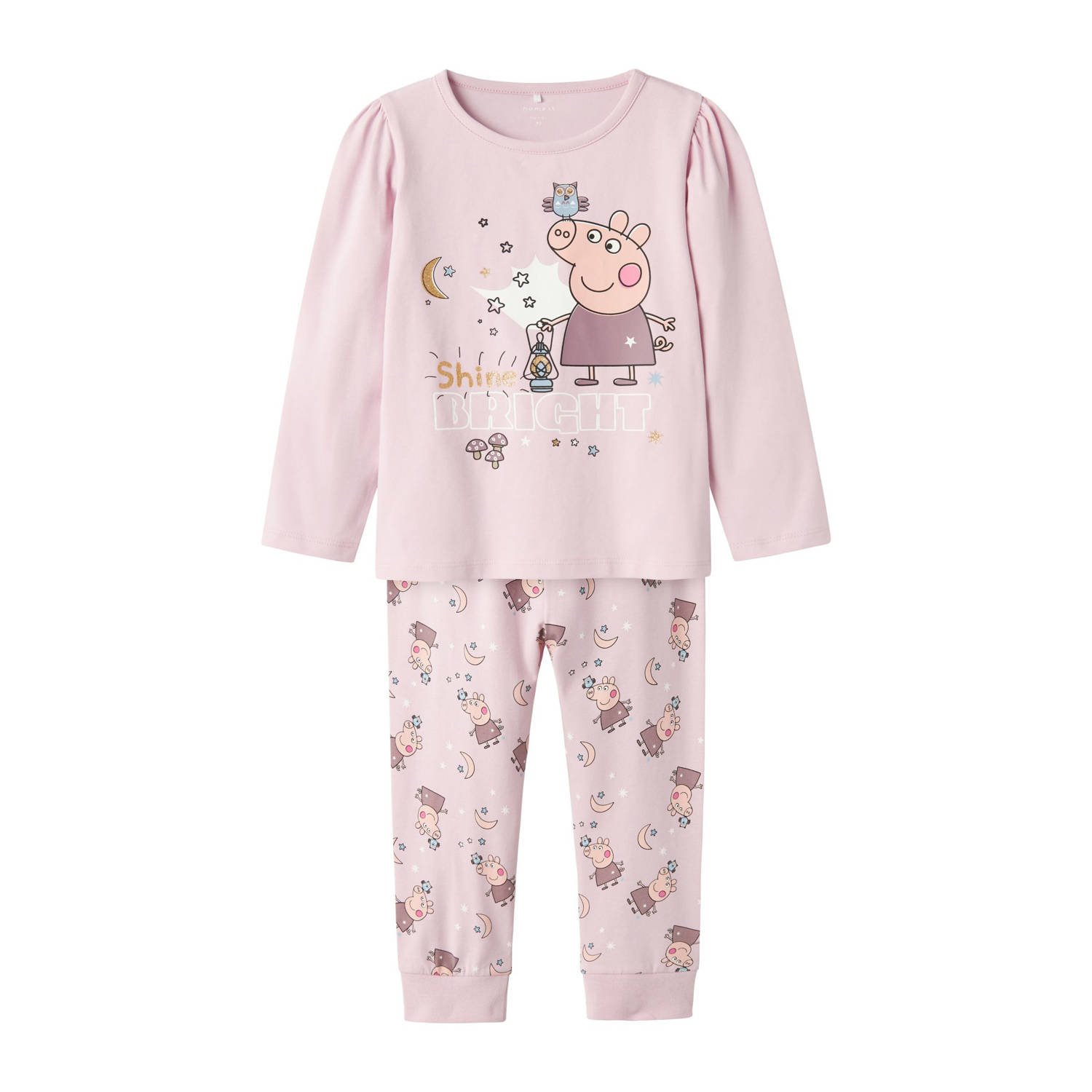 NAME IT MINI Peppa Big pyjama roze