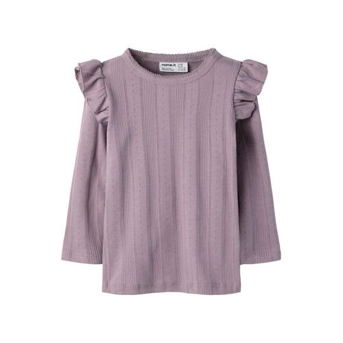 NAME IT MINI longsleeve paars afbeelding