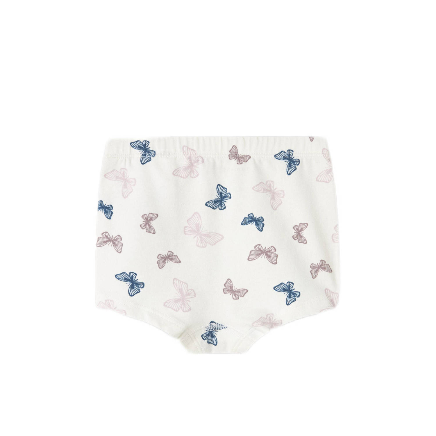 NAME IT MINI short set van 3 met vlinders roze mauve ecru