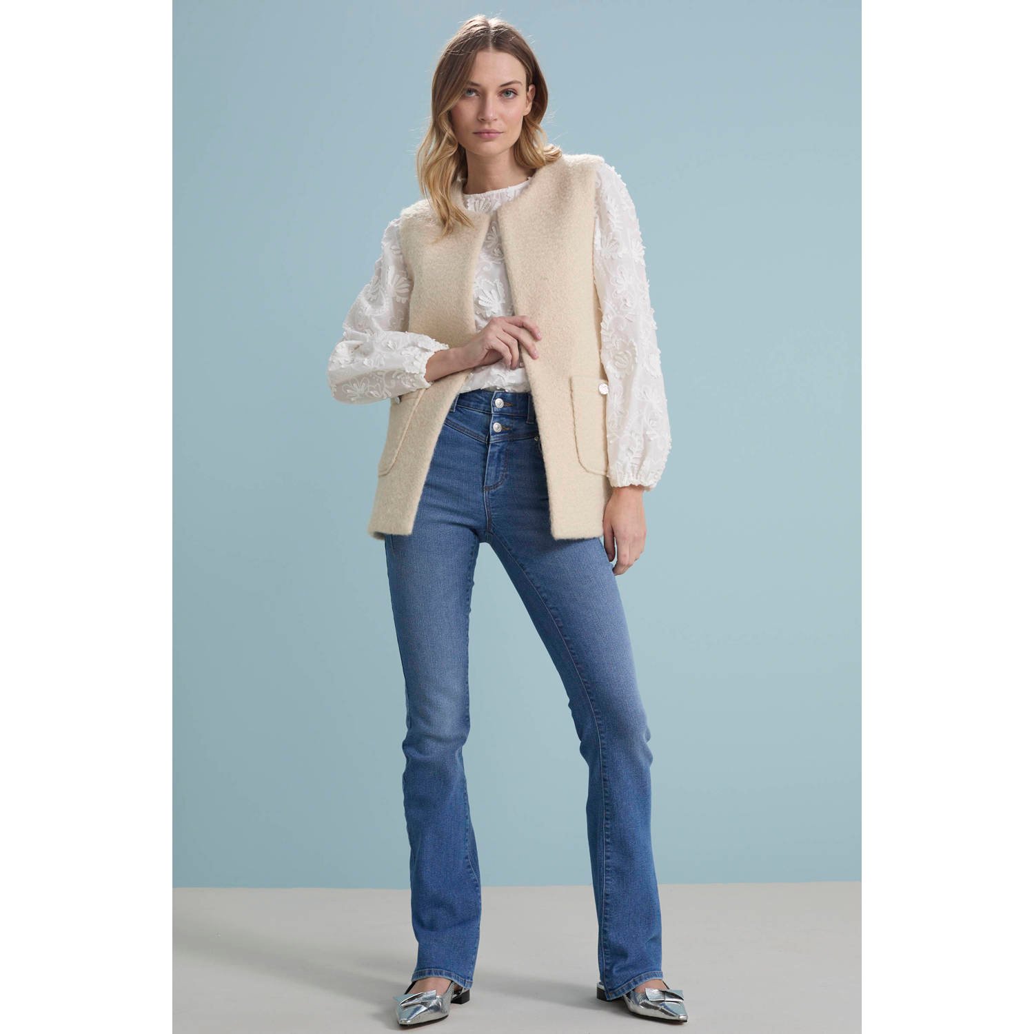 VILA gilet beige