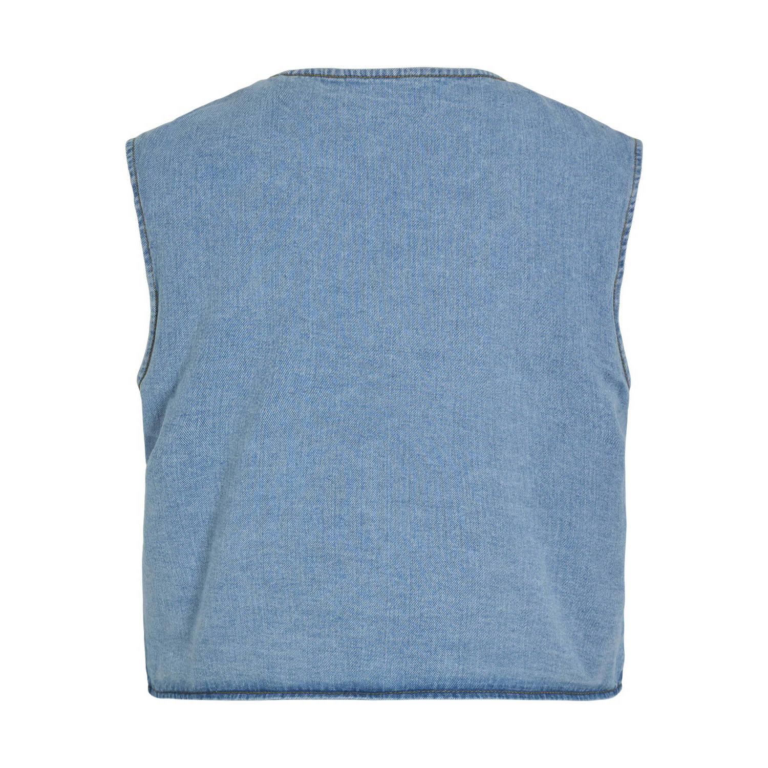 VILA gilet light blue denim