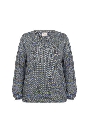blousetop donkerblauw