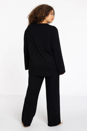 thumbnail: YOEK Lounge straight regular waist pantalon zwart