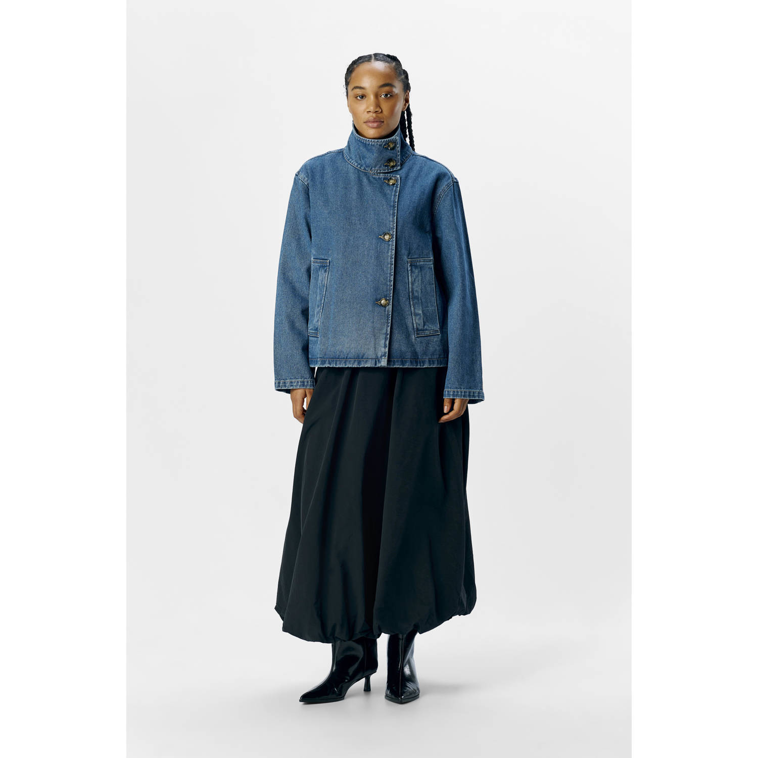 OBJECT spijkerjas medium blue denim