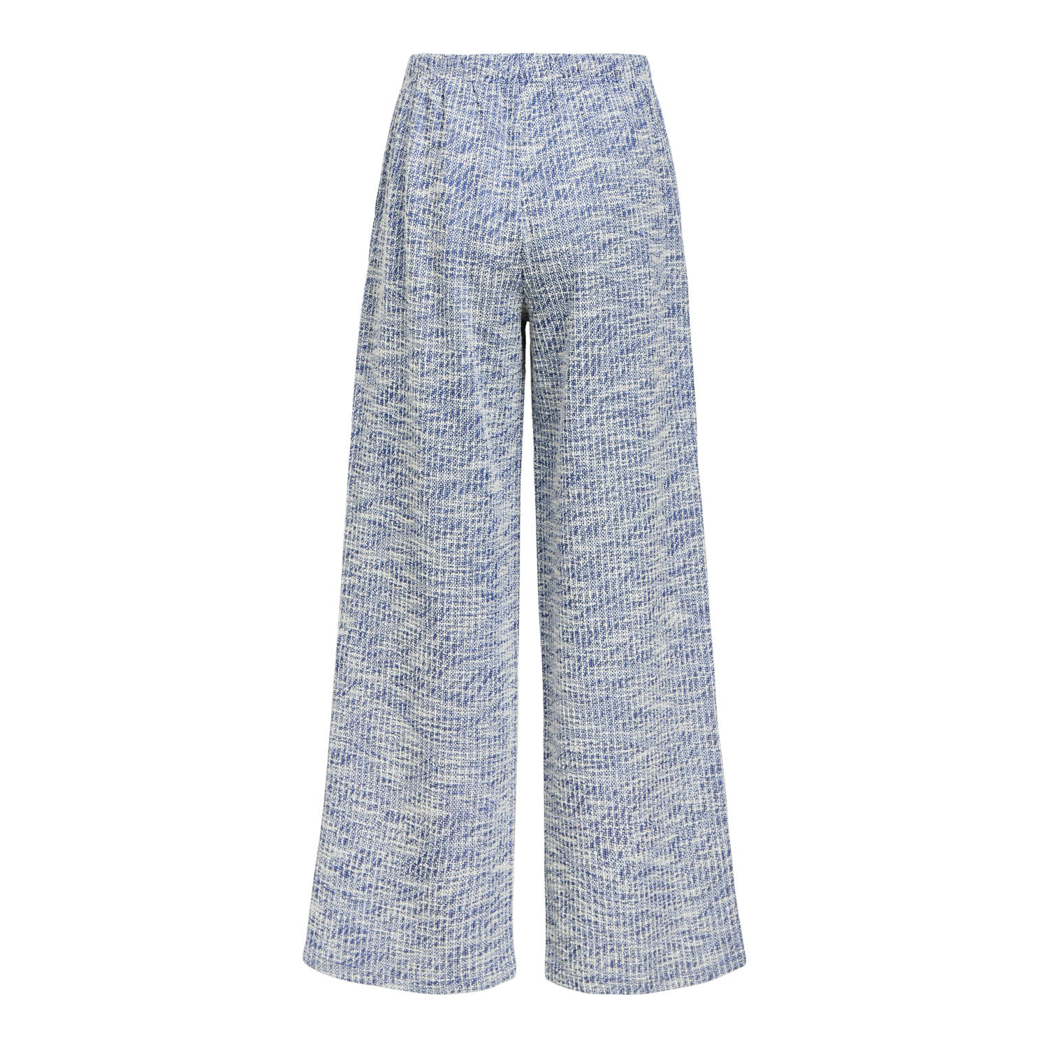 OBJECT wide leg regular waist broek blauw met glitter
