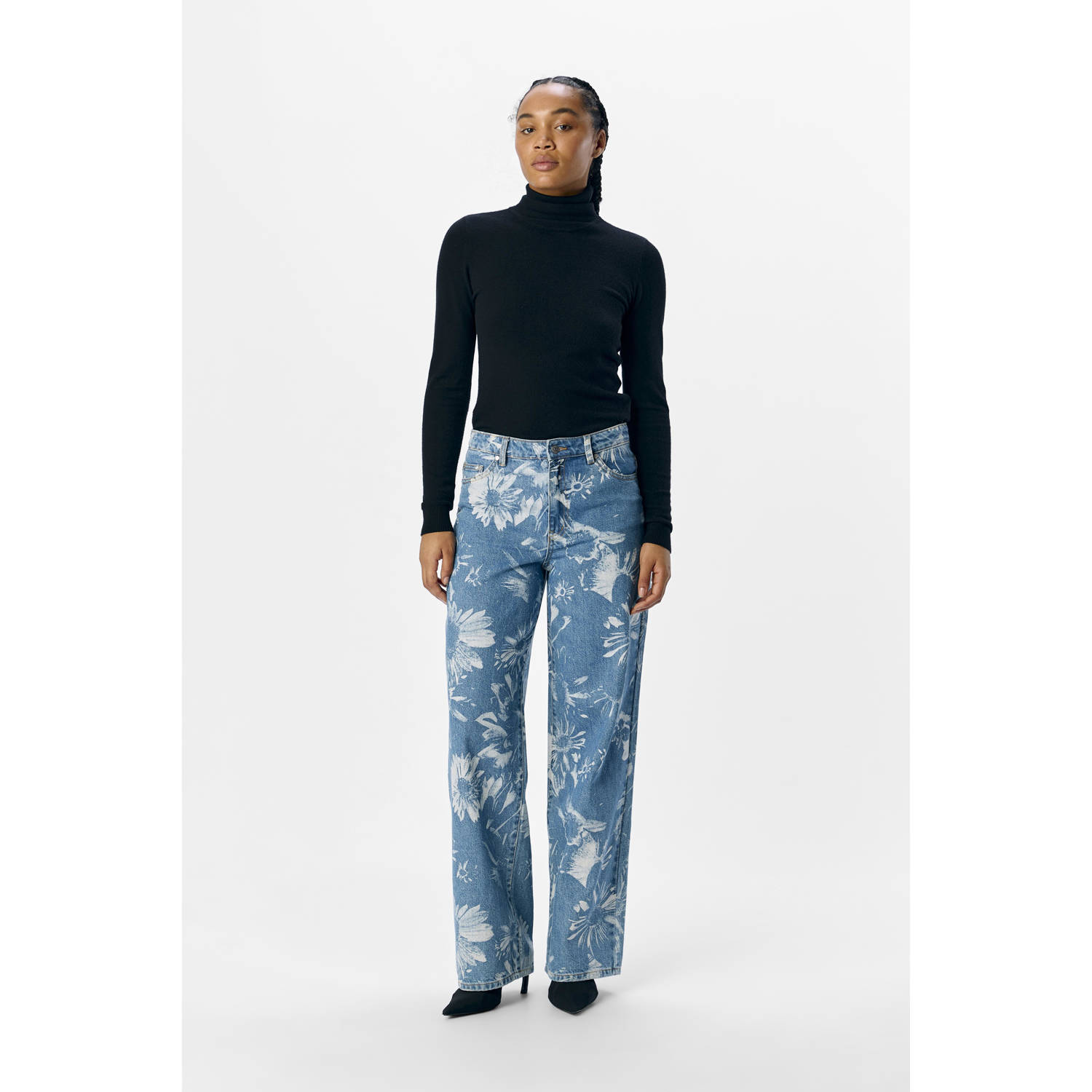 OBJECT regular waist medium blue denim