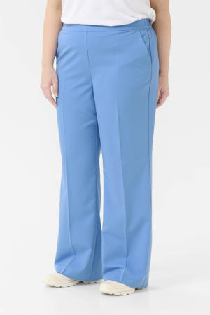 flared regular waist broek blauw