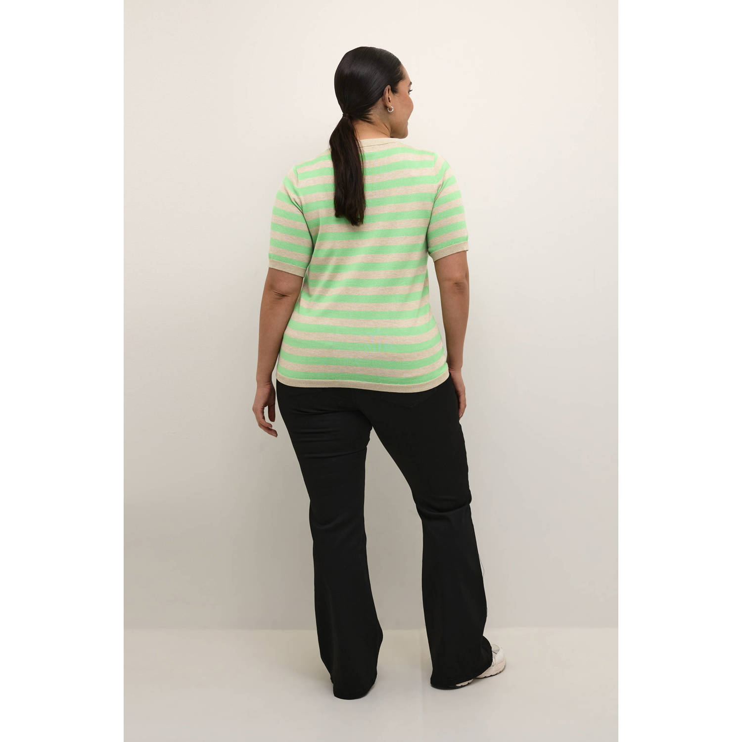 Kaffe Curve top groen zand