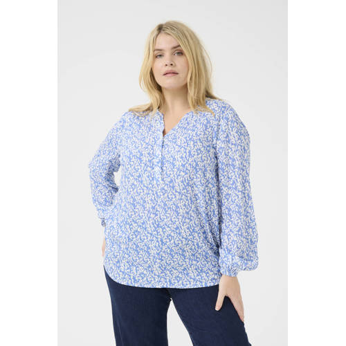 Kaffe Curve blousetop blauw afbeelding