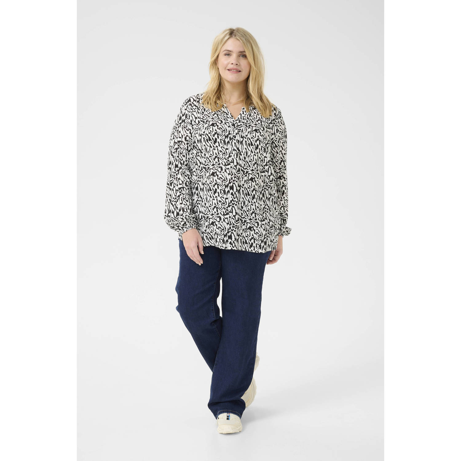 Kaffe Curve blousetop zwart