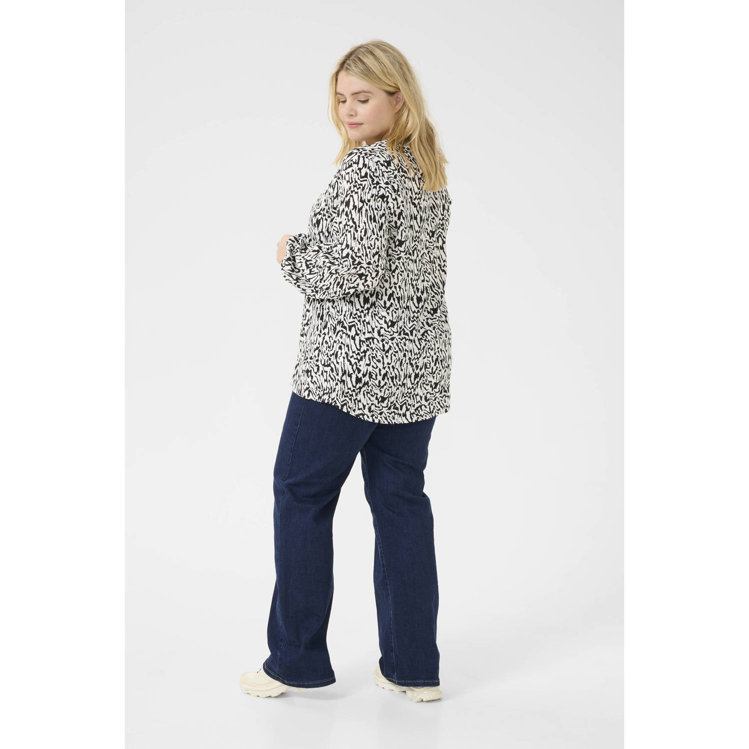Kaffe Curve blousetop zwart
