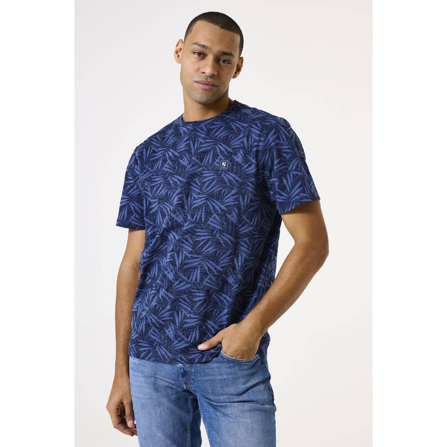 Garcia T-shirt donkerblauw