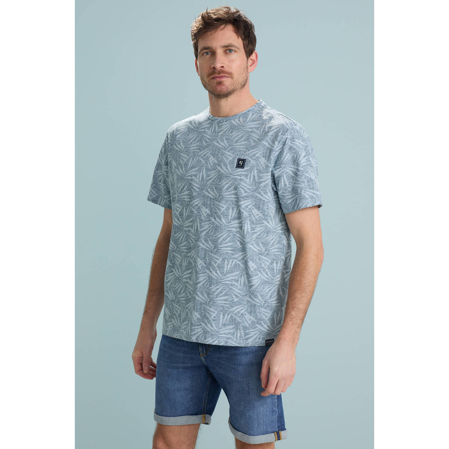 Garcia T-shirt lichtblauw