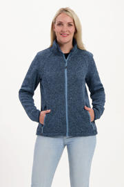 thumbnail: Blauwe dames Kjelvik outdoor vest Juul met lange mouwen, opstaande kraag en ritssluiting