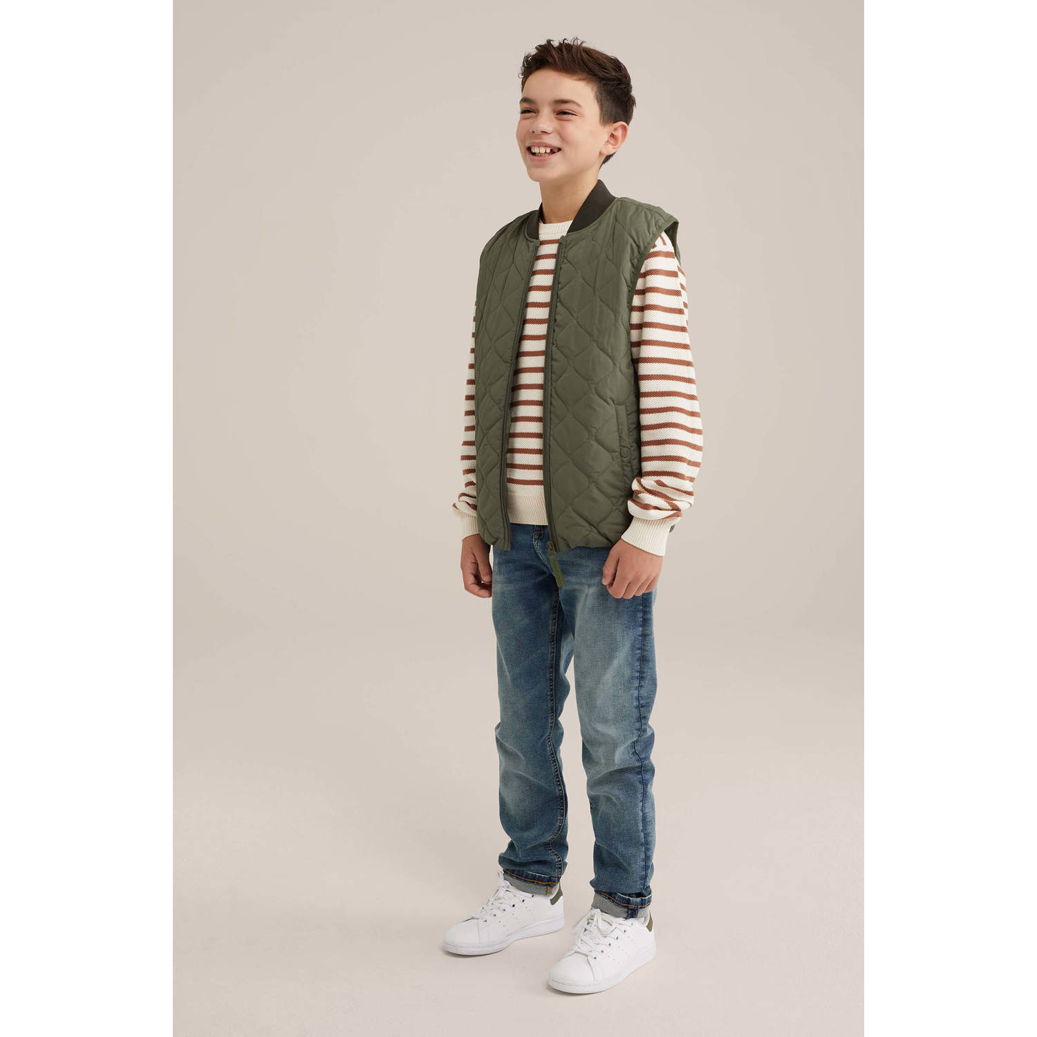WE Fashion Blue Ridge bodywarmer groen