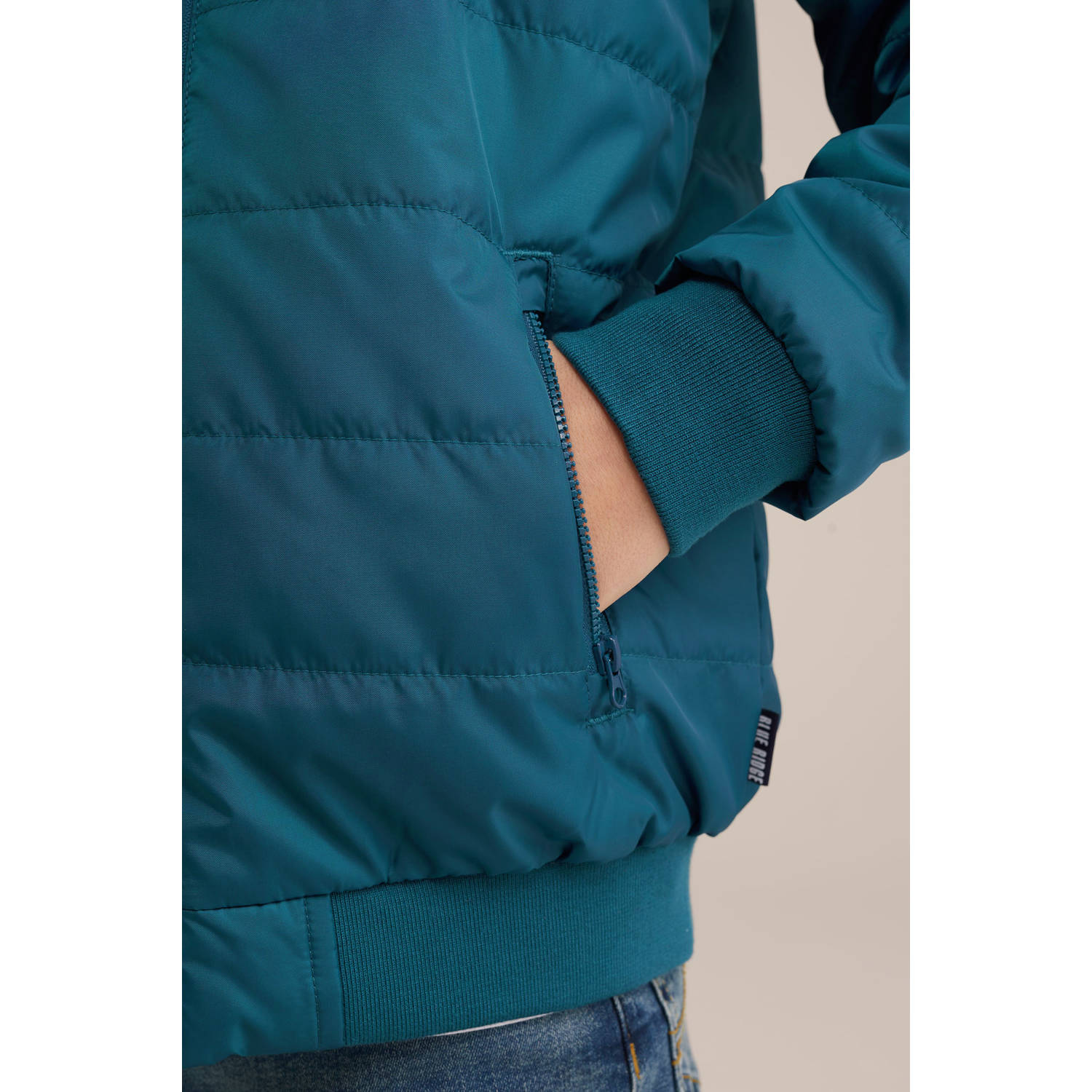 WE Fashion Blue Ridge bomberjack blauw