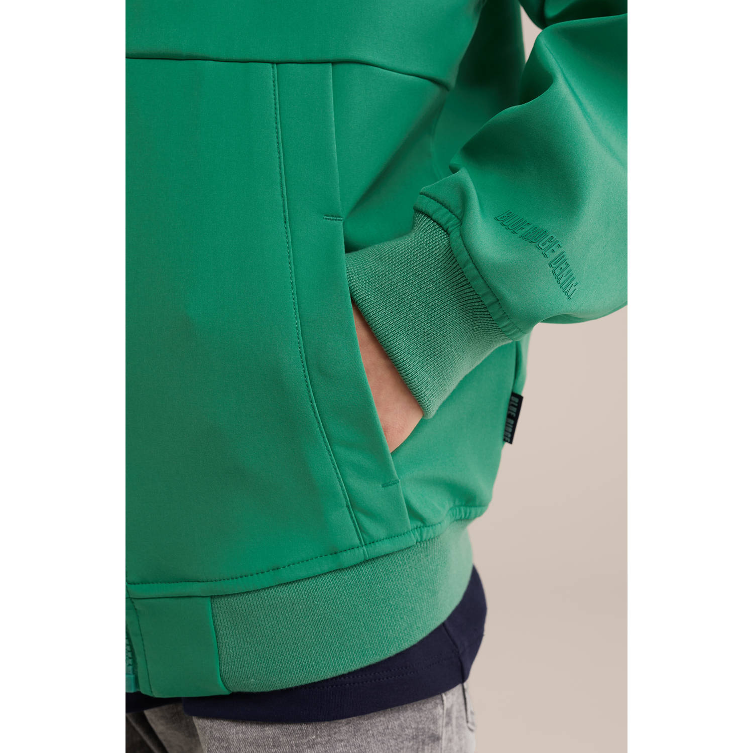 WE Fashion Blue Ridge softshell jas groen