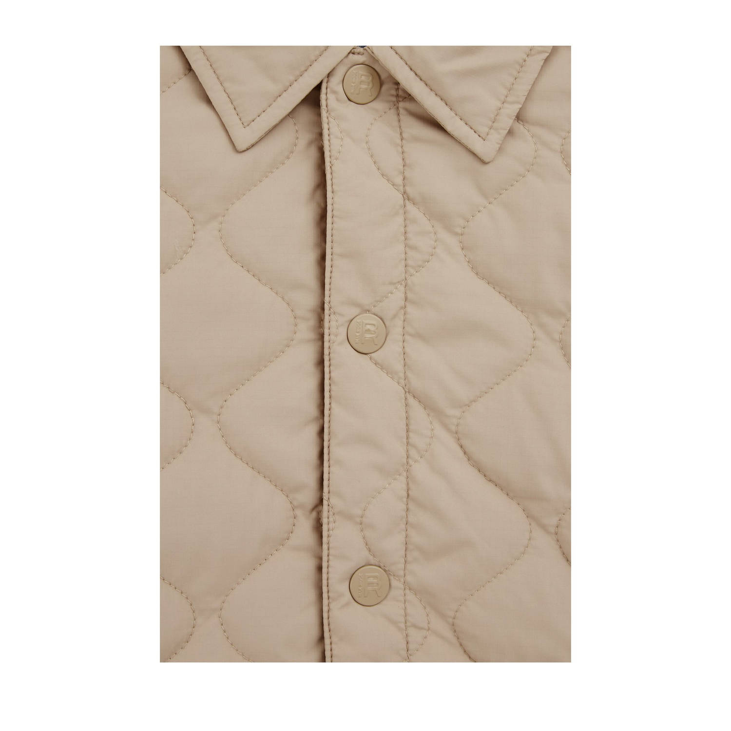 WE Fashion Blue Ridge gewatteerde jas beige