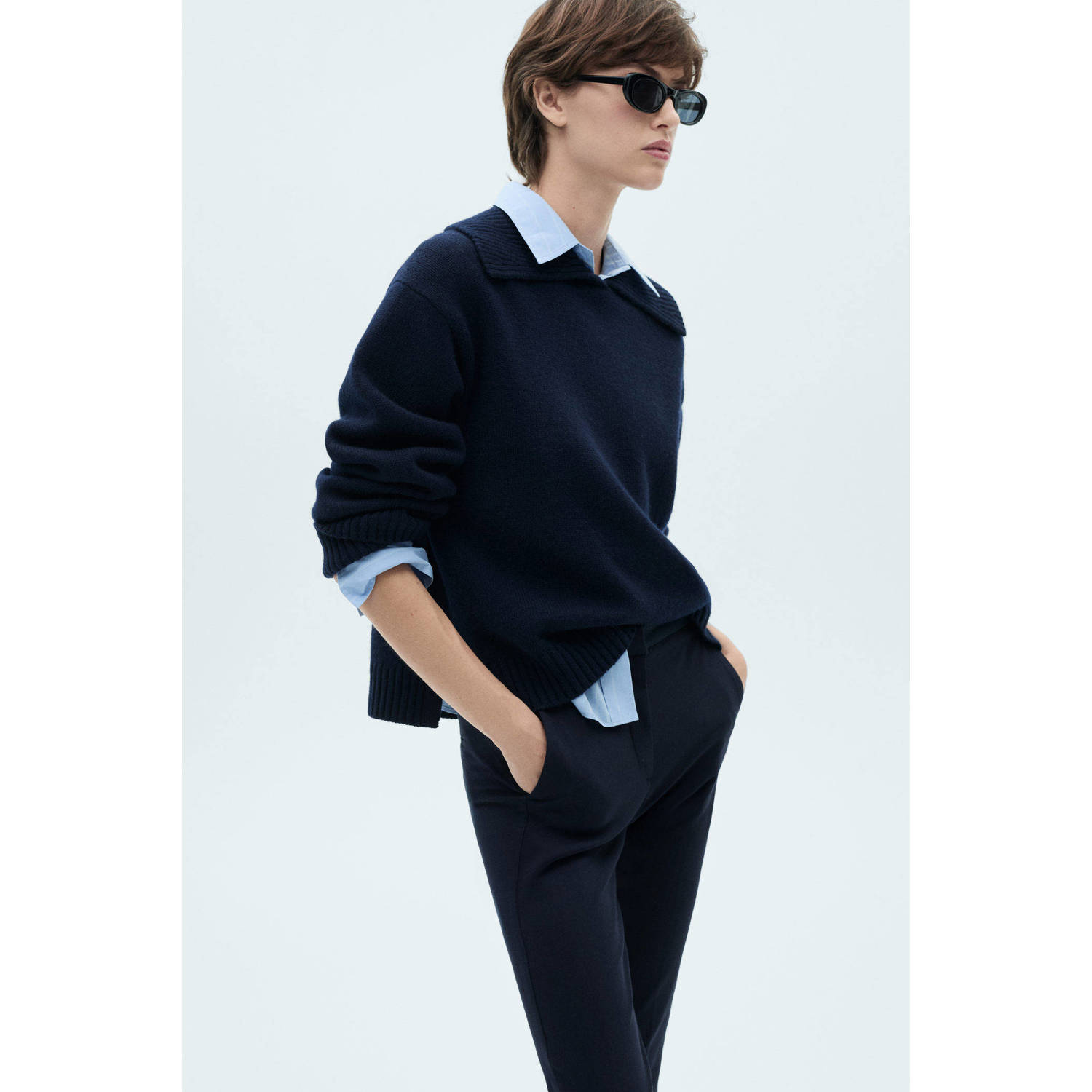 Mango slim regular waist pantalon
