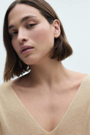 thumbnail: Mango gebreide trui goud met lurex